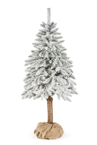 Choinka na pniu ze śniegiem - świerk górski ośnieżony Premium 156 cm na Arena.pl