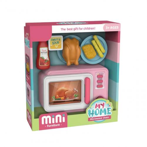 Różowa Kuchenka Mikrofalowa z Kurczakiem na Arena.pl