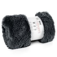 Miękki koc futrzany TIFANY 200X220 stalowy