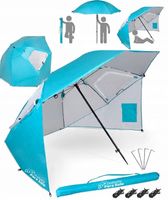 Parasol Plażowy Chalkidiki Para Sole UPF 50+ na Plażę do Ogrodu SS0784