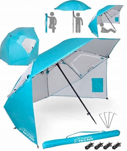 Parasol Plażowy Chalkidiki Para Sole UPF 50+ na Plażę do Ogrodu SS0784 na Arena.pl