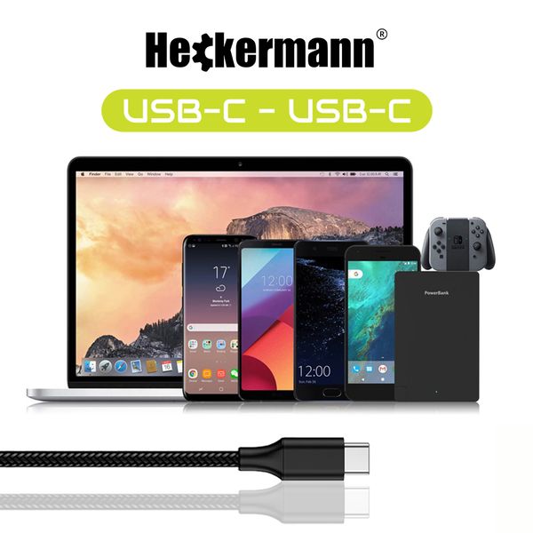 Kabel Usb C-C 3A Heckermann 610Cc zdjęcie 4