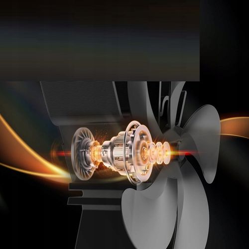 WENTYLATOR KOMINKOWY DO PIECA 5 ŁOPATEK CICHY WIATRAK 40DB ZASILANY na Arena.pl