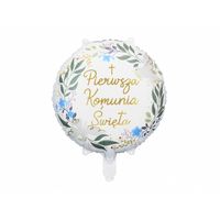 balon foliowy ''Pierwsza Komunia Święta'' 45cm | FB209