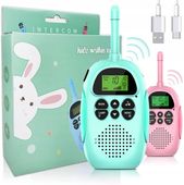 KRÓTKOFALÓWKA WALKIE TALKIE DLA DZIECI 2 SZTUKI DJ100 3KM