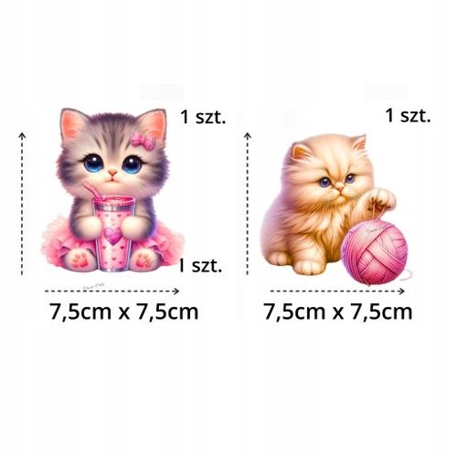 WYDRUK CUKROWY masa OPŁATEK NA TORT KOT KOTY KOTKI MOTYLE DLA DZIECI na Arena.pl