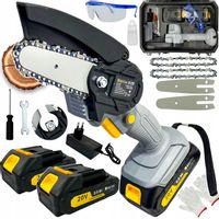 PIŁA ŁAŃCUCHOWA AKUMULATOROWA PILARKA ELEKTRYCZNA DO GAŁĘZI RĘCZNA 2xAKU