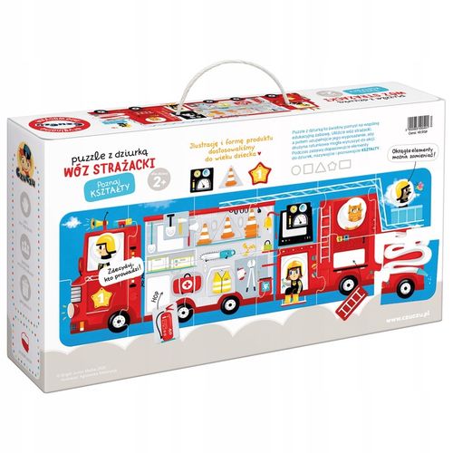 CzuCzu WÓZ STRAŻACKI puzzle z dziurką 2+ na Arena.pl