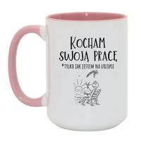 Duży Biało-Różowy 450 ml