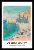 Plakat 20x30cm Design The Beach, Monet Vintage do Salonu