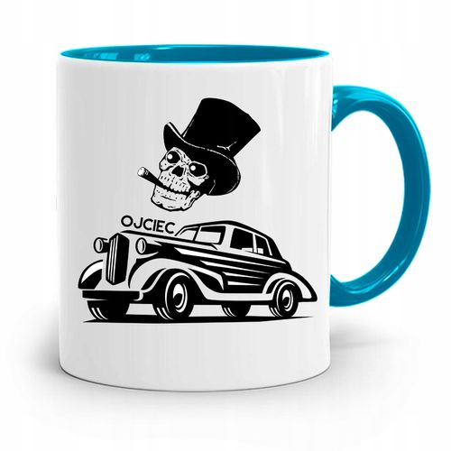 Kubek Błękitny Prezent Upominek Dla Taty Ojca Z Nadrukiem Ze Zdjęciem na Arena.pl