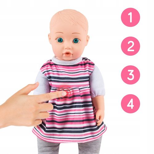 LALKA INTERAKTYWNA BOBAS KINDERPLAY MÓWI ŚMIEJE SIĘ PŁACZE UBRANKA na Arena.pl