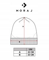 Czapka Damska Wełna Merino Szara Klasyczna Ciepła Elegancka Merynos Moraj