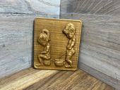 DREWNIANA ZAWIESZKA NA TOALETĘ WC, ZNAK ZNACZEK NA DRZWI, TABLICZKA WC