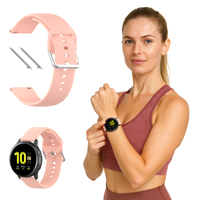 Pasek do Garmin Vivomove Vivoactive 3 Forerunner Venu silikon różowy 20mm