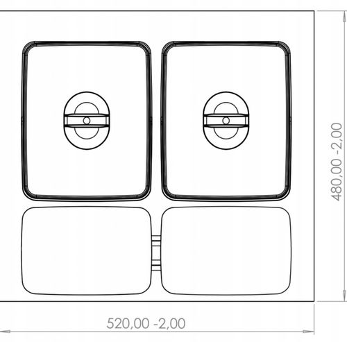 Kosz na śmieci pod zlew Amix RUBIO segregator do szuflady szafki 60cm na Arena.pl