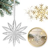 zestaw zawieszek transparentne śnieżynki 12szt. w opakowaniu bsn70