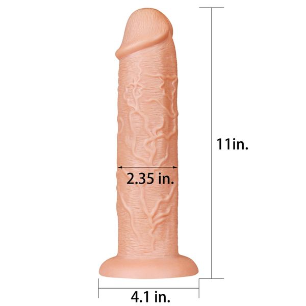 11'' Realistic Long Dildo zdjęcie 2