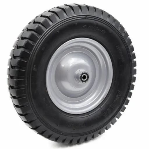 KOŁO DO WÓZKA TACZKI 4.00-8 405mm POMPOWANE + OŚKA zdjęcie 4