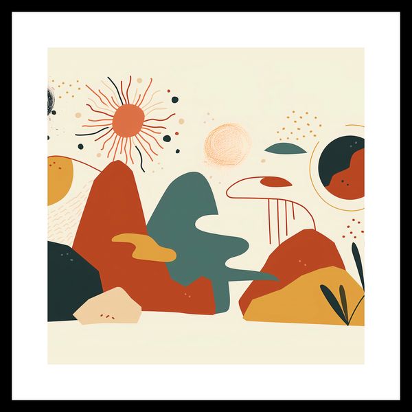 Plakat 40x40cm Kosmos Barw zdjęcie 3