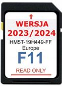 NAJNOWSZA Mapa do nawigacji Europa FORD SYNC2 F11karta pamięci SD 2023/2024