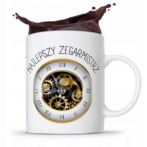 Kubek Prezent Zegarmistrza Najlepszy Zegarmistrz Z Nadrukiem Ze Zdjęciem na Arena.pl