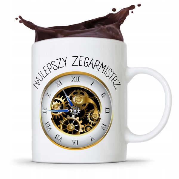 Kubek Prezent Zegarmistrza Najlepszy Zegarmistrz Z Nadrukiem Ze Zdjęciem zdjęcie 1