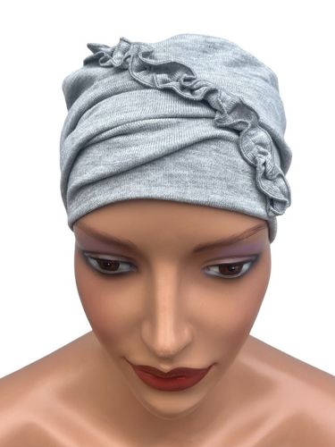 Turban damski KALINA szary z wiskozy sweterkowej także po chemioterapii na Arena.pl