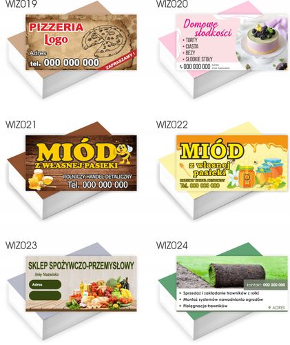 Wizytówki firmowe GOTOWY PROJEKT GRATIS 200 sztuk POGOTOWIE KRAWIECKIE na Arena.pl