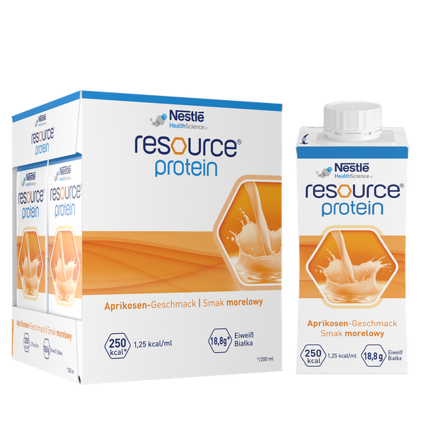 RESOURCE Protein smak morela 4 x 200ml zdjęcie 1