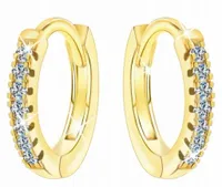 ZŁOTE KOLCZYKI DLA DZIECI KÓŁKA SREBRNE SREBRO 925