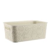 KOSZ KOSZYK POJEMNIK ORGANIZER FANCY 5 L KREM