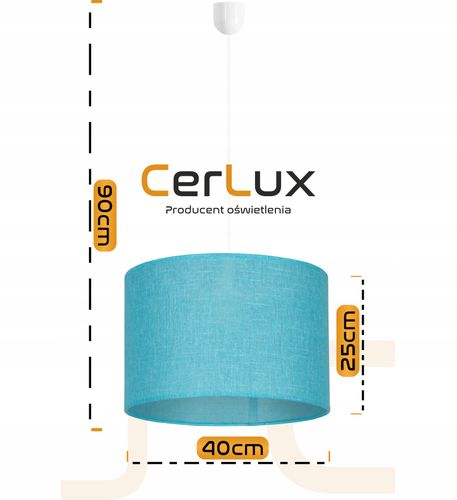 Lampa wisząca ABAŻUR 40 cm na Arena.pl