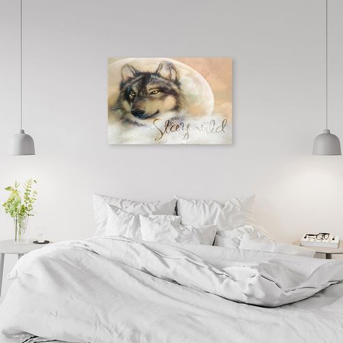 Deco Panel, Wilk Stay Wild 90x60 na Arena.pl