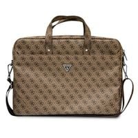 guess torba gucb15p4tw 16 brązowy/ brown saffiano 4g triangle logo