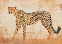 Plakat 35x25cm Gepard w Ruchu