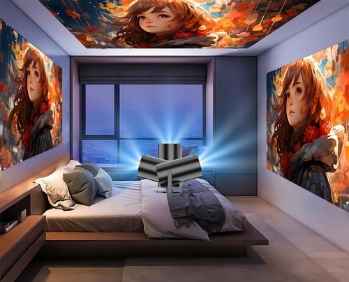 PRZENOŚNY PROJEKTOR OBROTOWY RZUTNIK GŁOŚNIK ANDROID SMART TV WIFI na Arena.pl