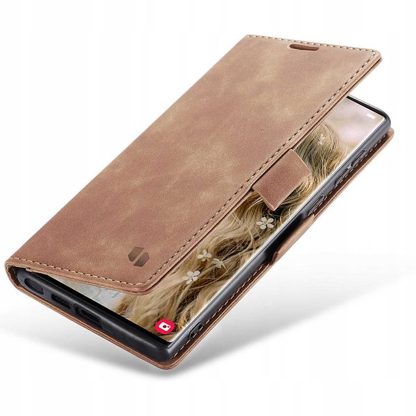 Spacecase Wallet Galaxy S22 Ultra Light Brown zdjęcie 5