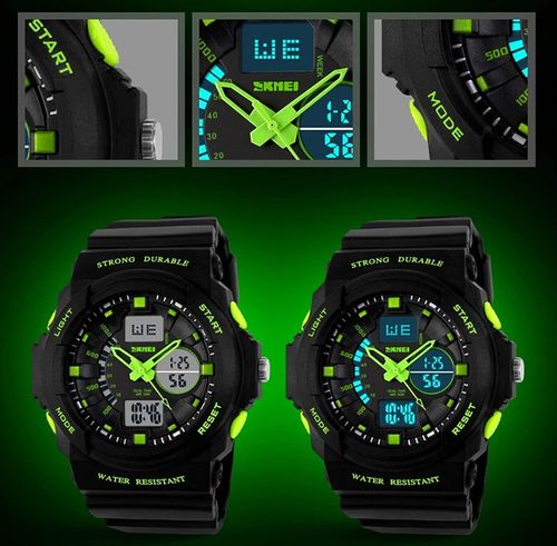 Zegarek dziecięcy SKMEI elektroniczny czarny wiele funkcji na Arena.pl