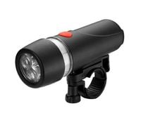 Lampka do roweru przednia czarna - 3 super white LED