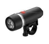 Lampka do roweru przednia czarna - 3 super white LED