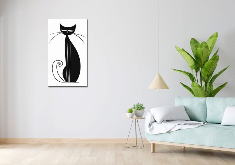 Obraz 50x90cm Czerń Kocicy zdjęcie 2