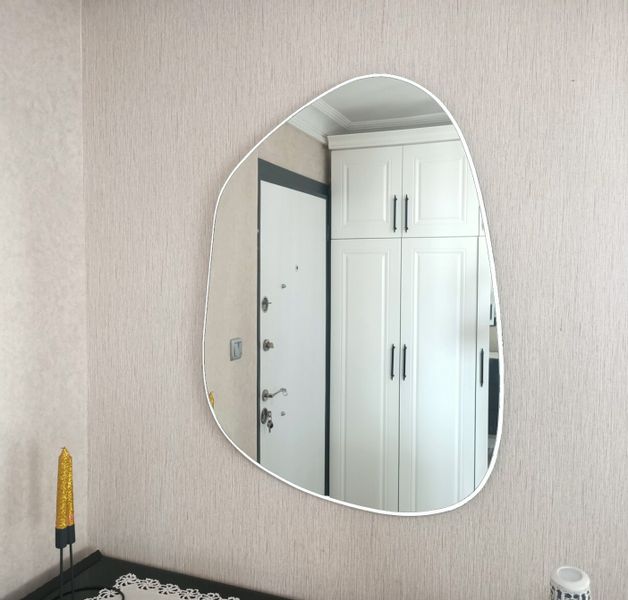 Lustro ścienne asymetryczne w ramie 74x102cm zdjęcie 4