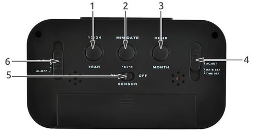 Budzik - zegar cyfrowy LED czarny na Arena.pl