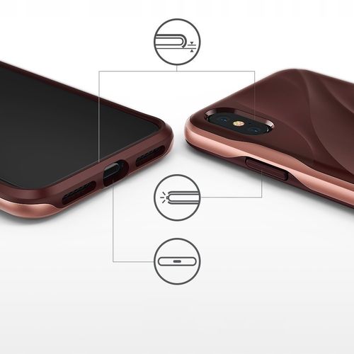 CASE ETUI CASE RINGKE WAVE IPHONE X + SZKŁO 0.15MM na Arena.pl