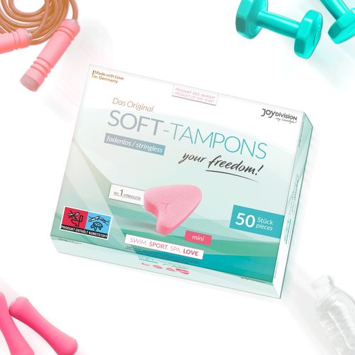 opakowanie zbiorcze tamponów bezsznurkowych soft-tampons mini box of 50 na Arena.pl
