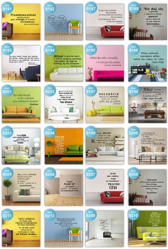 samoprzylepna NAKLEJKA NAPIS CYTATY na ścianę na Arena.pl