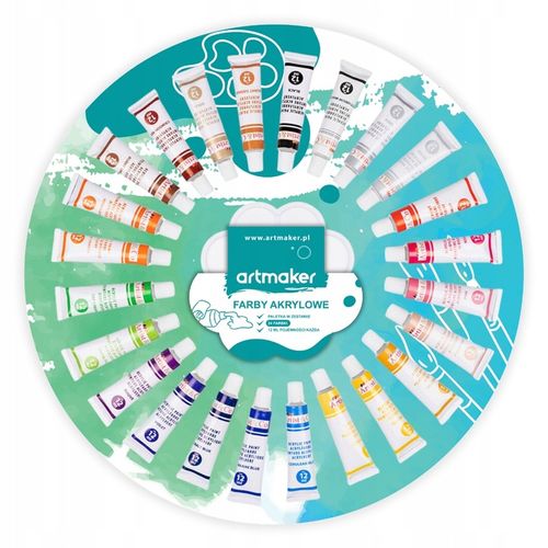 DUŻY ZESTAW Malarski sztaluga płótna farby PREMIUM na Arena.pl