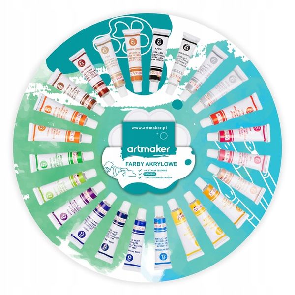 DUŻY ZESTAW Malarski sztaluga płótna farby PREMIUM zdjęcie 7