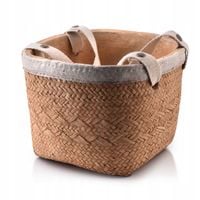 DONICA OSŁONKA CERAMICZNA BOHO osłonka na donicę kwiaty brązowa dekoracyjna